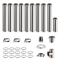 Roestvrijstalen kachelpijp set 10,2m dubbelwandig Ø 130-150-180-200mm 