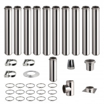 Roestvrijstalen kachelpijp set  11,2m Dubbelwandig Ø 130-150-180-200mm 