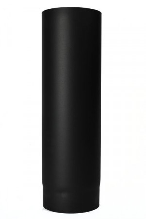 KACHELPIJP 1000mm ø130mm ZWART